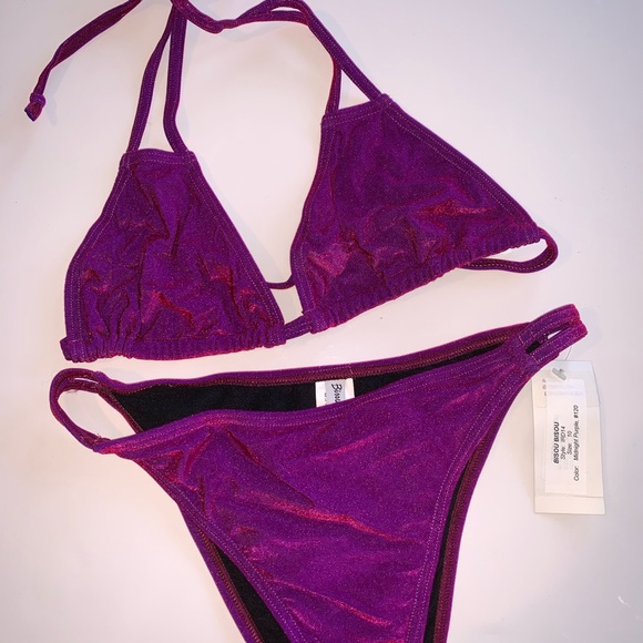 NWT 90s BISOU BISOU SHIMMERY PURPLE - Picture 3 of 8